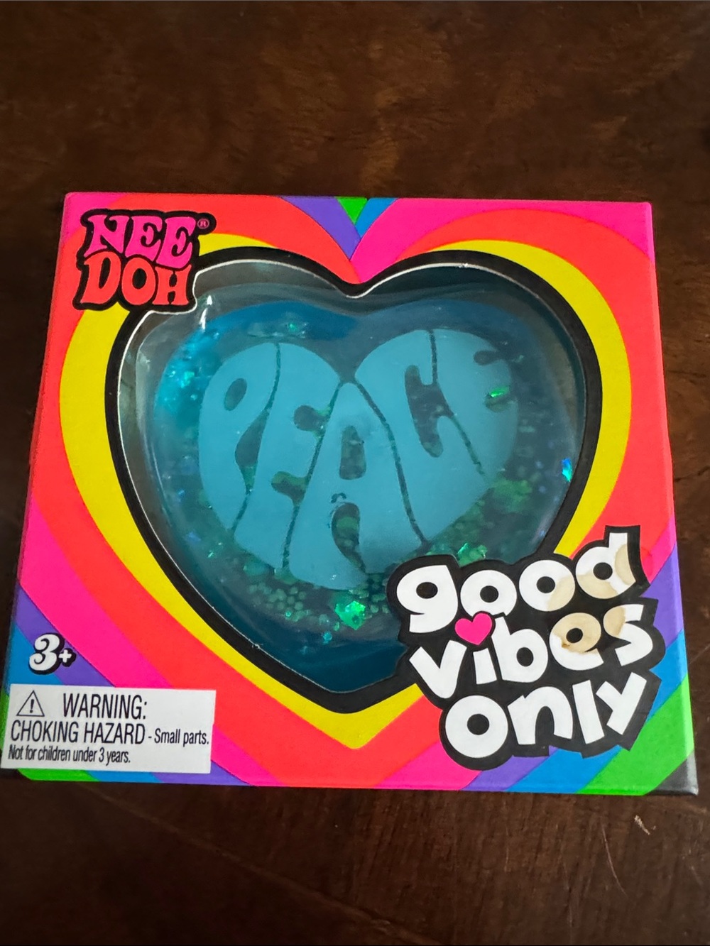 Needoh Heart Stress Ball - Blue “Peace”